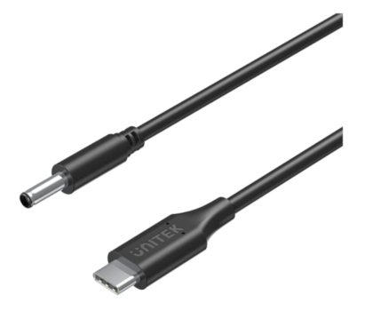 Kabel komputerowy UNITEK Kabel zasilający USB-C Jack 4.5x 3mm Dell C14120BK-1.8M